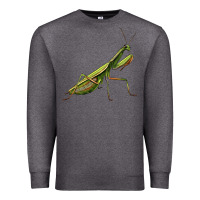 Charcoal Heather mantis Premium Sweatshirt - LillyAllenDesigns
