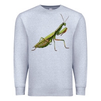 Heather Grey mantis Premium Sweatshirt - LillyAllenDesigns