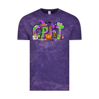 Cloud Purple Halloween CPHT Pharmacy Technician Vintage Tee - texasbilliewilder