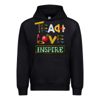 Black teach love inspire Urban Hoodie - BarkalooDesign