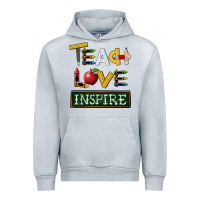 Heather Grey teach love inspire Urban Hoodie - BarkalooDesign