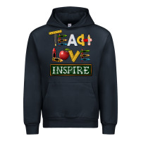 Navy teach love inspire Urban Hoodie - BarkalooDesign