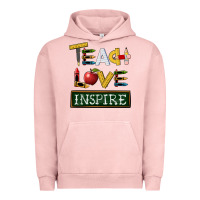 Pigment Salmon teach love inspire Urban Hoodie - BarkalooDesign