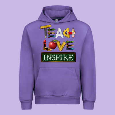 Teach Love Inspire Urban Hoodie Designed By Barkaloodesign