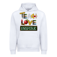 White teach love inspire Urban Hoodie - BarkalooDesign
