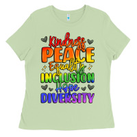 Matcha inspirational words in rainbow colors Ladies Tee - LillyAllenDesigns
