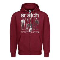 Burgundy snatch Zipper Hoodie - tuanDangUi