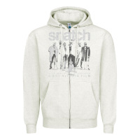 Oatmeal Heather snatch Zipper Hoodie - tuanDangUi