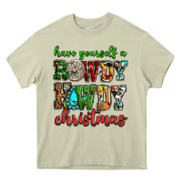 Mossy Have yourself a rowdy howdy Christmas Heavy Core Tee - NancyCooperArtShop
