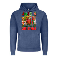 Vintage Denim just a girl who loves christmas Vintage Hoodie - texasbilliewilder