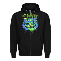 Black colorul chesire Zipper Hoodie - tuanDangUi