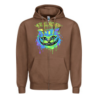 Chestnut colorul chesire Zipper Hoodie - tuanDangUi