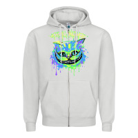 Dove Grey colorul chesire Zipper Hoodie - tuanDangUi