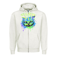 Oatmeal Heather colorul chesire Zipper Hoodie - tuanDangUi