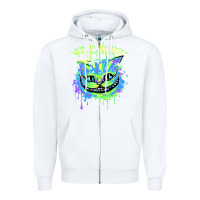 White colorul chesire Zipper Hoodie - tuanDangUi