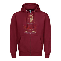 Burgundy misery Zipper Hoodie - tuanDangUi