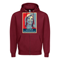 Burgundy laura ingraham hope Zipper Hoodie - tuanDangUi