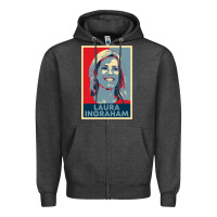 Charcoal Heather laura ingraham hope Zipper Hoodie - tuanDangUi