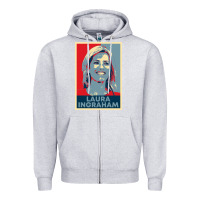 Heather Grey laura ingraham hope Zipper Hoodie - tuanDangUi