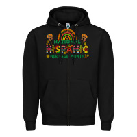 Black national hispanic heritage month Zipper Hoodie - BundleAndBundleShop