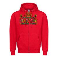 Red national hispanic heritage month Zipper Hoodie - BundleAndBundleShop