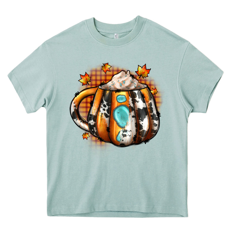 Thanksgiving Coffee Cup Gemstone Heavy Core Tee by JahusDesignShop | Teevron
