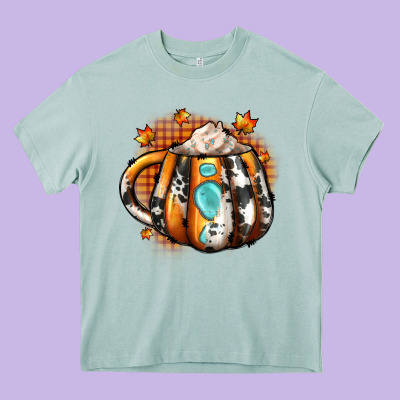 Thanksgiving Coffee Cup Gemstone Heavy Core Tee Designed By Jahusdesignshop