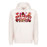 Pale Pink One loved mama Premium Hoodie - FaDigitalArtStudio