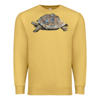 Antique Gold Tortoise Illustrations Premium Sweatshirt - LillyAllenDesigns
