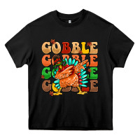 Black gobble gobble gobble gobble turkey Heavy Core Tee - MaliasSmallBusiness