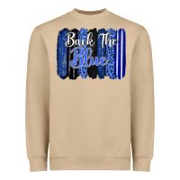 Mushroom Back the blue brushstrokes Heavyweight Sweatshirt - FaDigitalArtStudio
