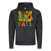 Vintage Black Hello Fall Vintage Hoodie - NancyCooperArtShop