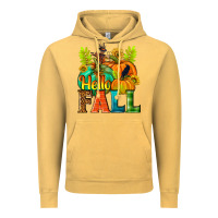 Vintage Mustard Hello Fall Vintage Hoodie - NancyCooperArtShop
