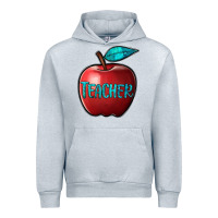 Heather Grey apple teacher Urban Hoodie - BarkalooDesign