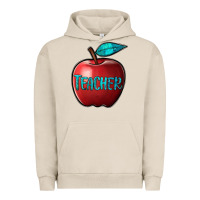 Pigment French Oak apple teacher Urban Hoodie - BarkalooDesign