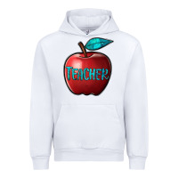 White apple teacher Urban Hoodie - BarkalooDesign