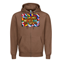 Chestnut hispanic heritage flags Zipper Hoodie - BundleAndBundleShop