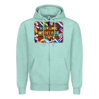 Seafoam hispanic heritage flags Zipper Hoodie - BundleAndBundleShop