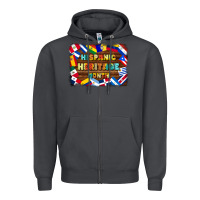 Smoke hispanic heritage flags Zipper Hoodie - BundleAndBundleShop