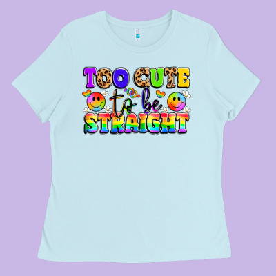 Cute And Colorful Pride Message Ladies Tee Designed By Lillyallendesigns