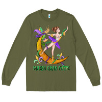 Army Green mardi gras cutie Long Sleeve Tee - CowGirlArtShop