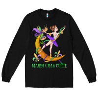 Black mardi gras cutie Long Sleeve Tee - CowGirlArtShop