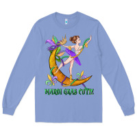 Colony Blue mardi gras cutie Long Sleeve Tee - CowGirlArtShop