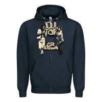 Navy soul train Zipper Hoodie - tuanDangUi