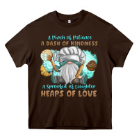 Chocolate Brown A Pinch Of Patience a Das Of Kindness Heavy Core Tee - MaliasSmallBusiness