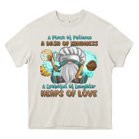 Cream A Pinch Of Patience a Das Of Kindness Heavy Core Tee - MaliasSmallBusiness