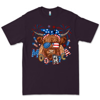Plum moo rica highland cow Premium Tee - RanaPortraitStore