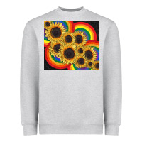 Heather Grey Pride sunflower tumbler Heavyweight Sweatshirt - FaDigitalArtStudio