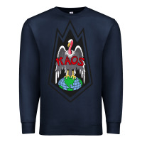 Navy classic kaos   global domination Premium Sweatshirt - tuanDangUi