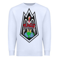 White classic kaos   global domination Premium Sweatshirt - tuanDangUi